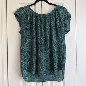 LC Lauren Conrad Pleat-Neck Top